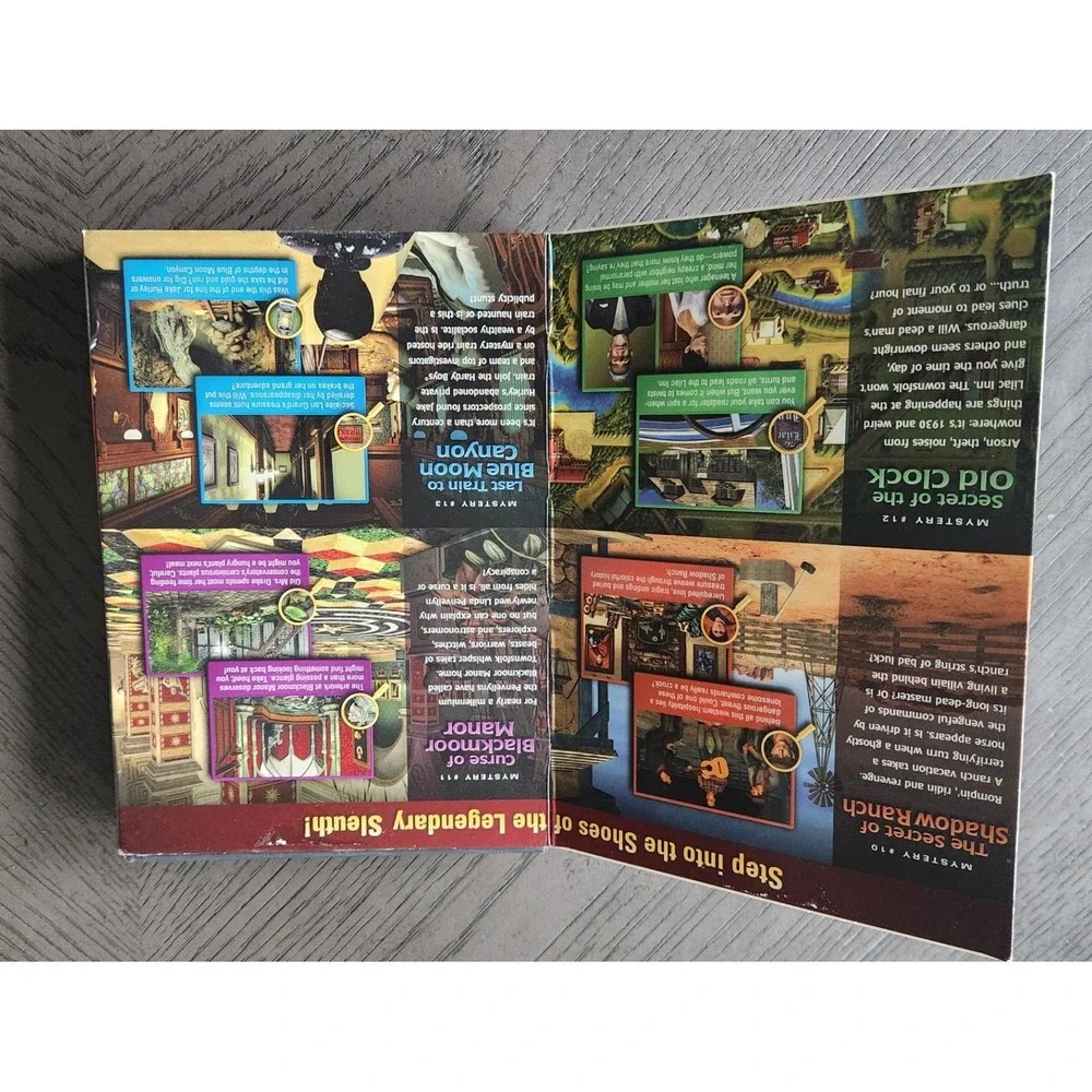Nancy Drew Ultimate Dare PC CD 4 Game Mystery Collection Shadow Ranch Blackmoor